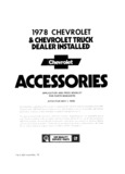 Previous Page - Dealer Accessory Catalog January 1974