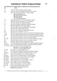 Previous Page - Chassis and Body Parts Catalog P&A 10 May 1981