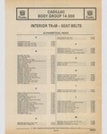 Previous Page - Cadillac Parts and Accessories Catalog June 1991